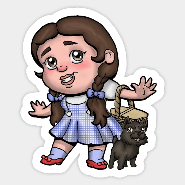 Dorothy Gale Sticker by zacksmithart